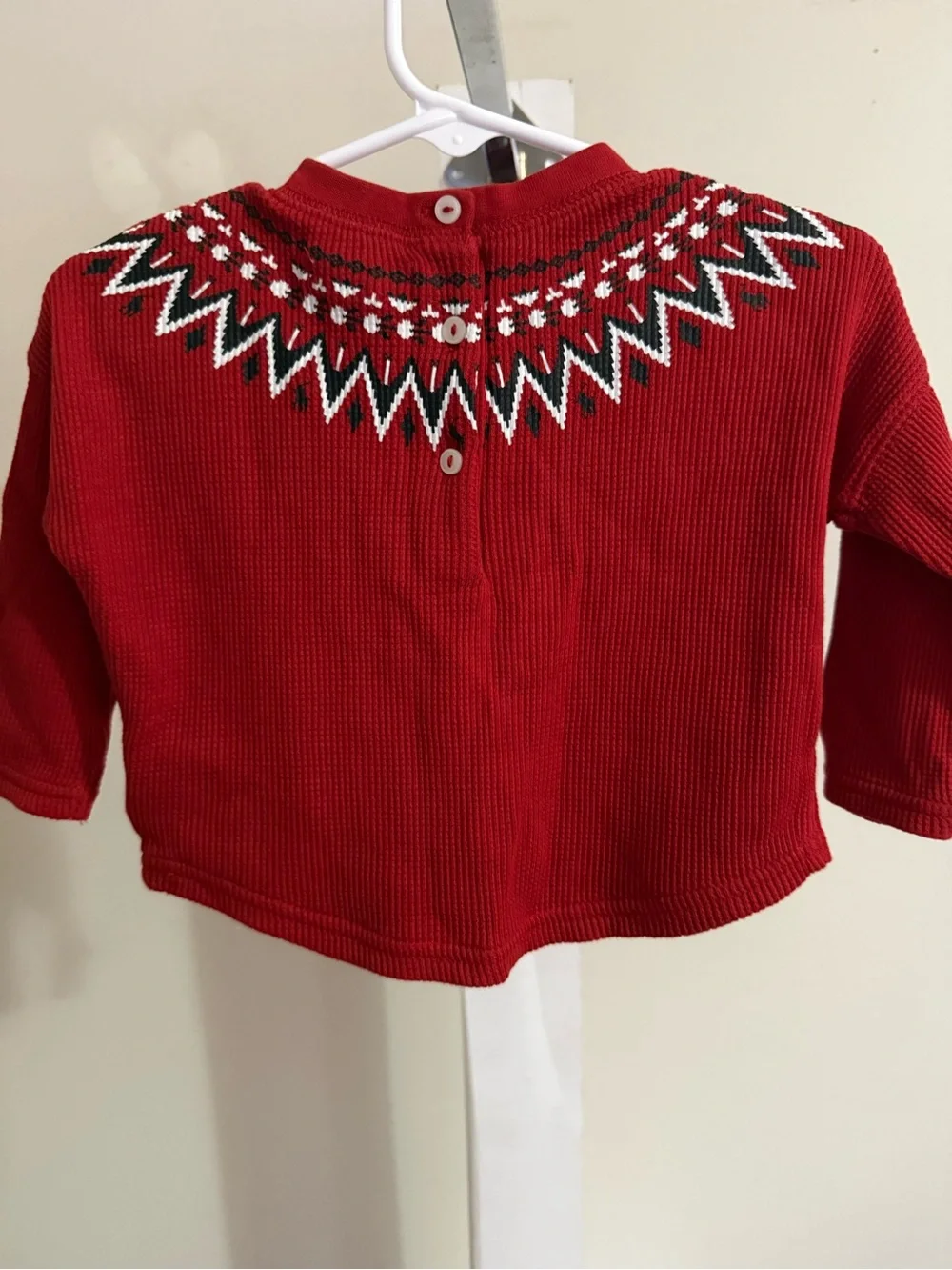 Ralph Lauren Waffle Knit Fair Isle Shirt